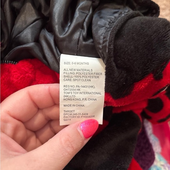 Target Red and Black Baby Costume - Picture 3 of 3